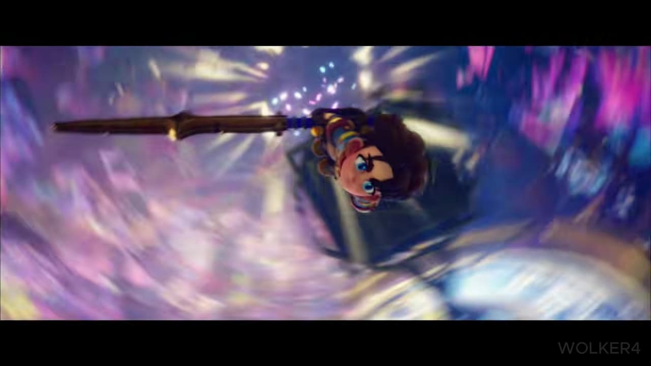 Close-up of Allira during a late-story Clock Tower sequence