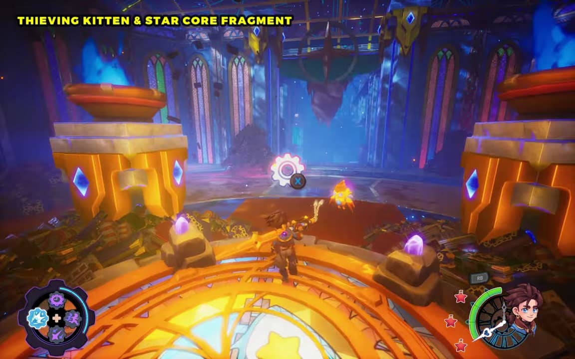 Clockwork Academy: Apprentice's Wing Thieving Kitten Star Core Fragment location screenshot
