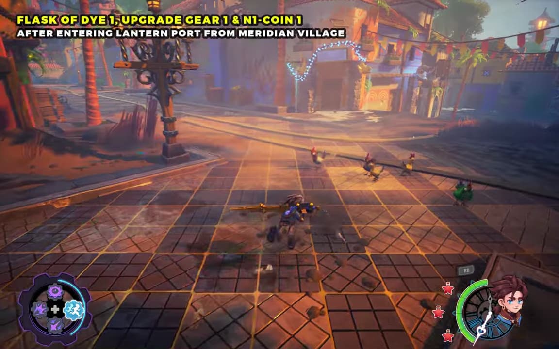 Lantern Port: Flask Of Dye #1 Upgrade Gear #1 N1-C0in #1 location screenshot