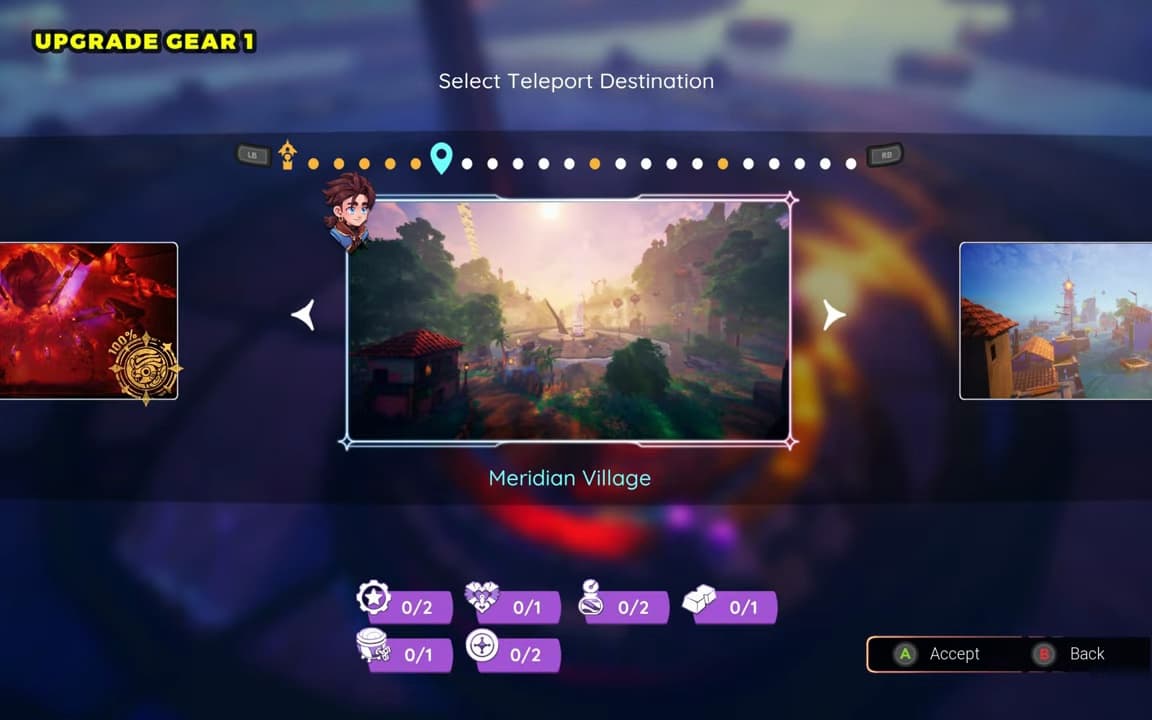 Meridian Village: Upgrade Gear #1 location screenshot