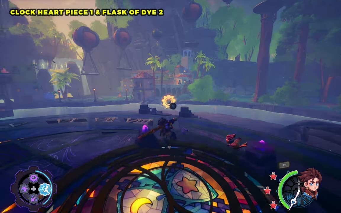Meridian Village: Clock Heart Piece #1 Flask Of Dye #2 location screenshot